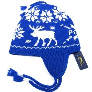 Polo Ralph Lauren Intarsia Wool Moose Beanie Hat